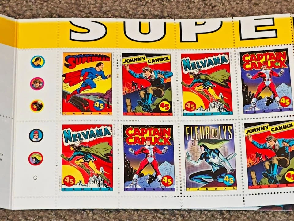 Stamp Booklets - 1995 Comic Book Superheroes (Set of 2) - photo 2