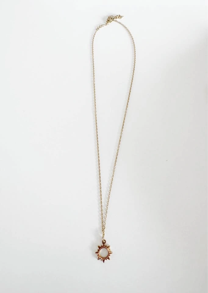 Sun and Moon Gold Necklace - photo 2