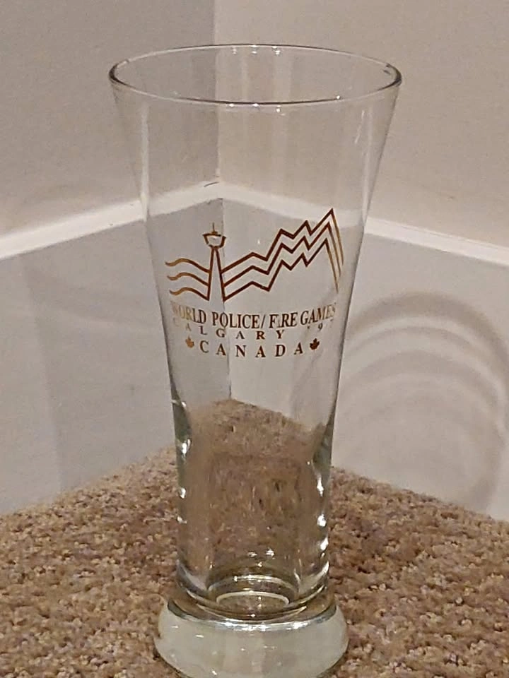 World Police / Fire Games Calgary 1997 Pilsner Bar Glassware
