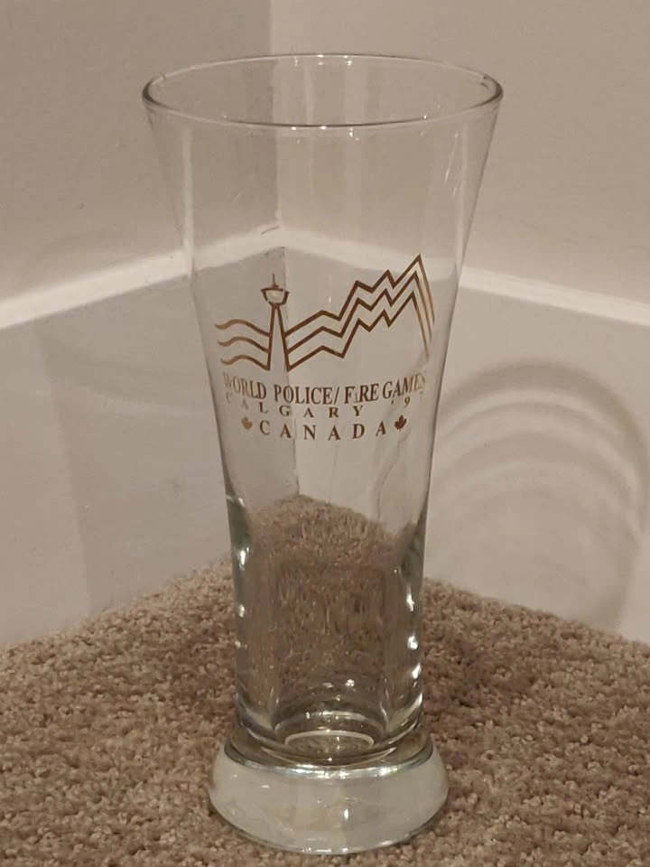 World Police / Fire Games Calgary 1997 Pilsner Bar Glassware - photo 2