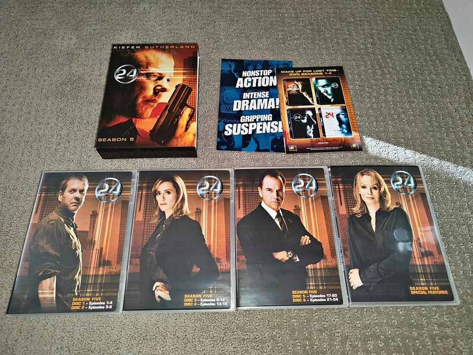 24 - TV Show - The Complete Season 5 DVD Set - Kiefer Sutherland