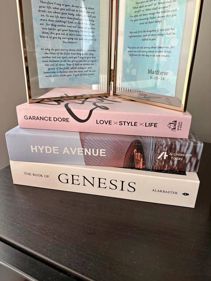 Set of 3 Faux Books: Love Style Life, Hyde Avenue, and The Book