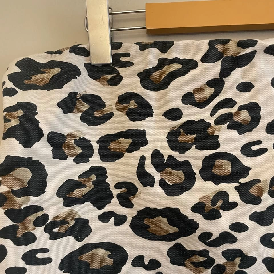 Indigo Leopard Print Pillow Cover 16x16” - photo 4