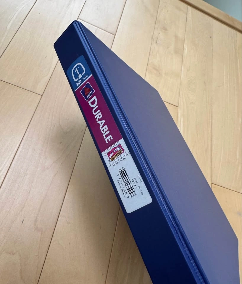1” Avery Durable Binder (Blue) - photo 2