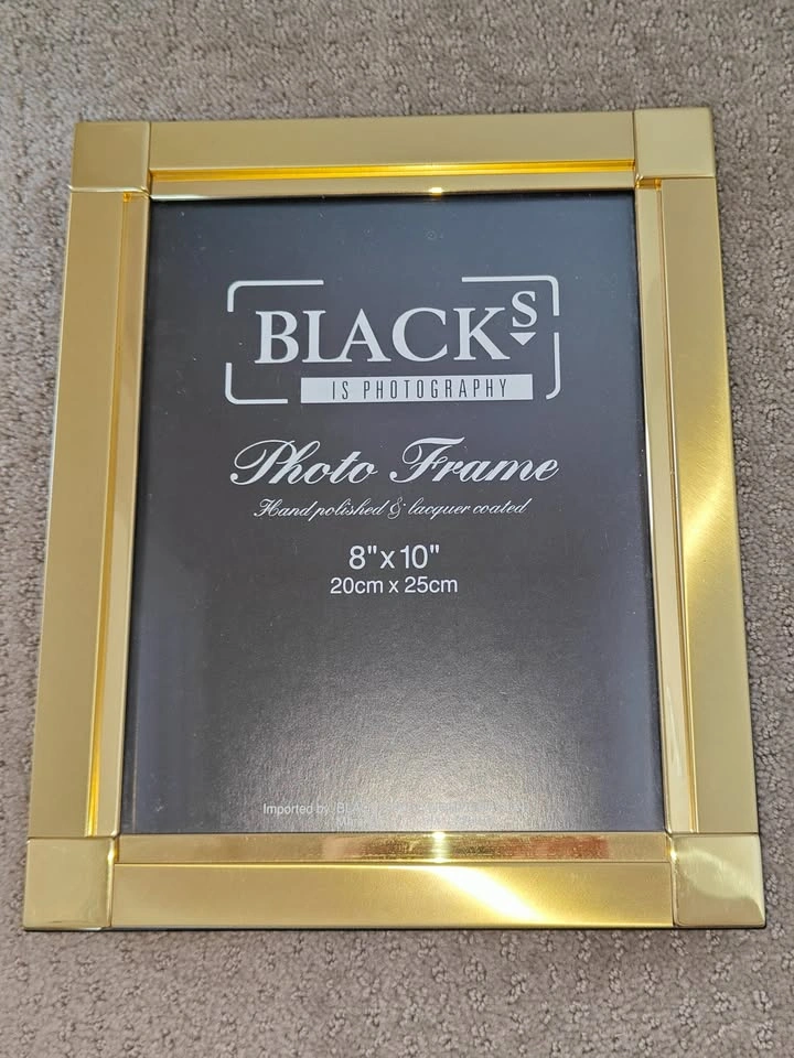 Black's Gold Metal Picture Photo Frame - 8" x 10" - photo 5