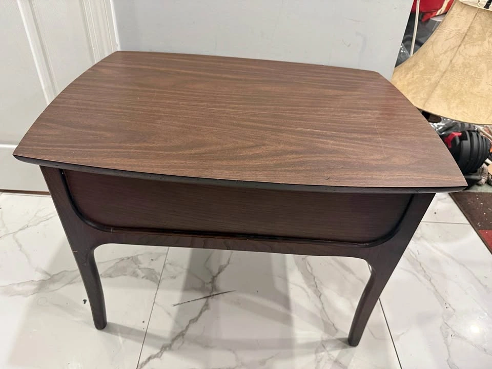 Mid-Century Modern End Table with Drawer