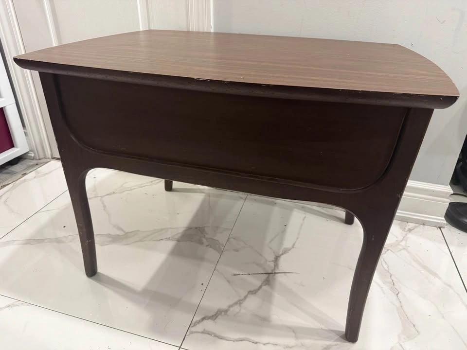 Mid-Century Modern End Table with Drawer - photo 4