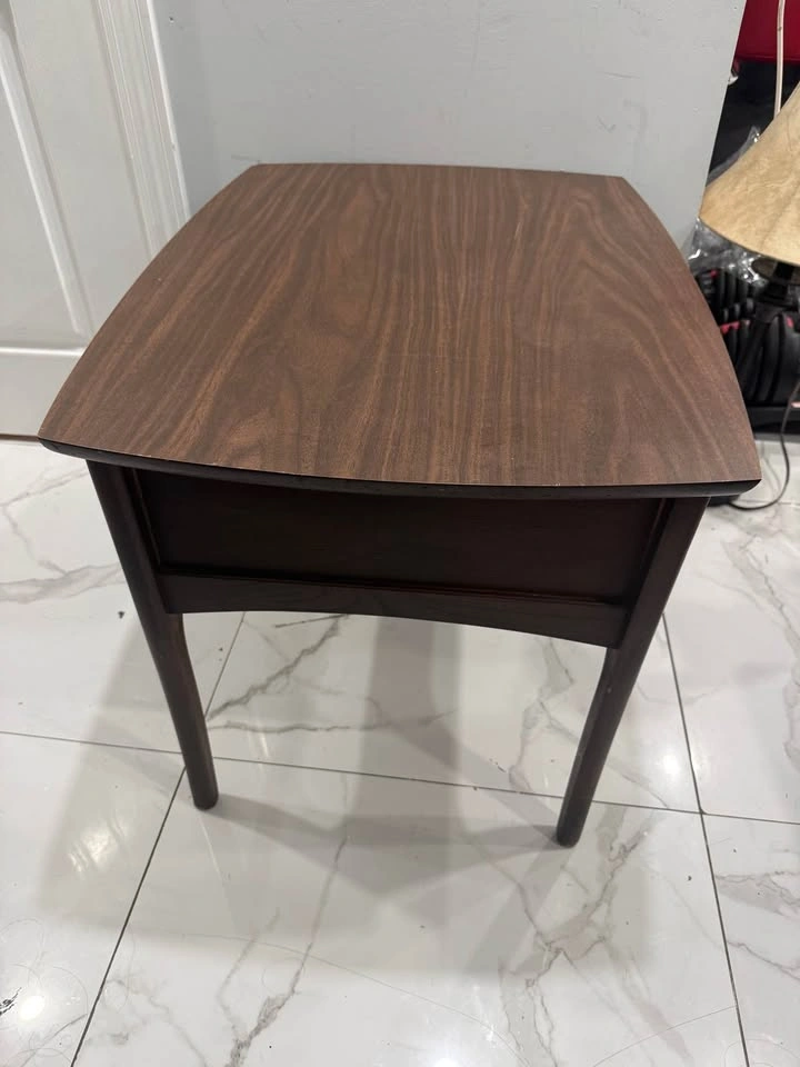 Mid-Century Modern End Table with Drawer - photo 5