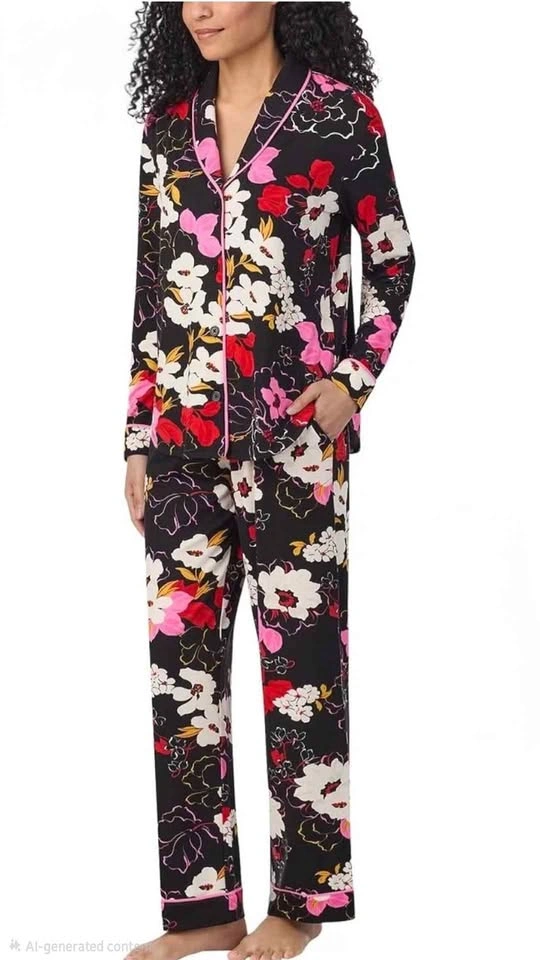 Room Service 2-Piece Shawl Collar Pajama Set XXL - photo 2