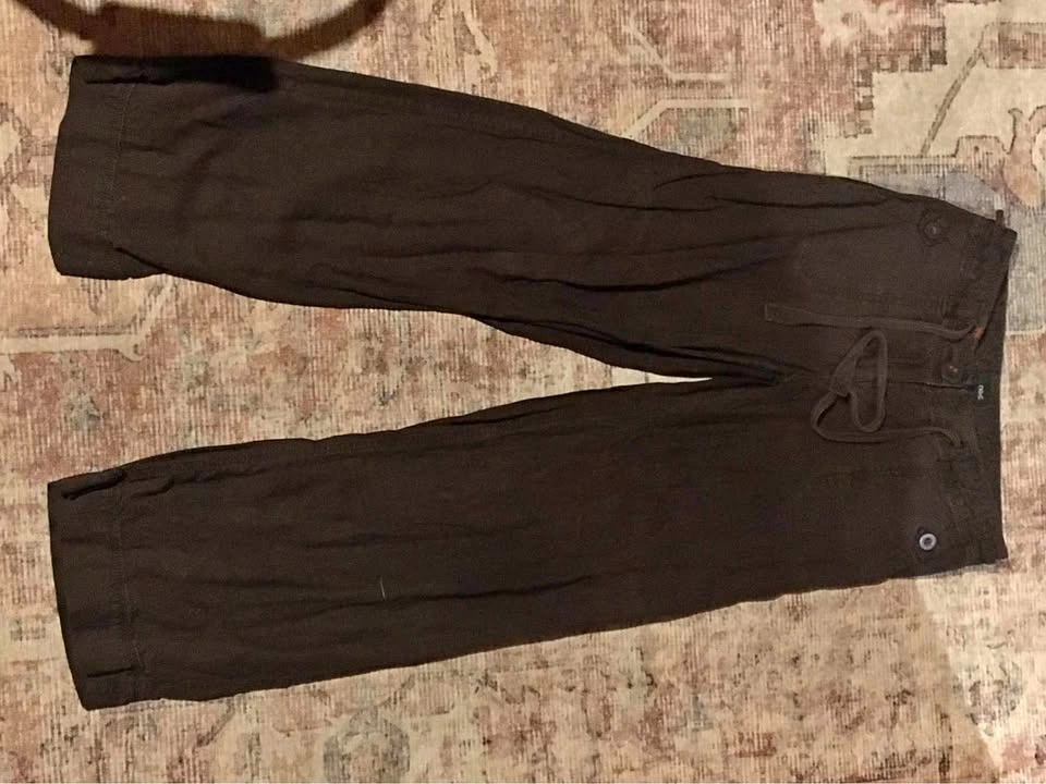 Brown low rise pants