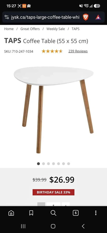 Coffee table