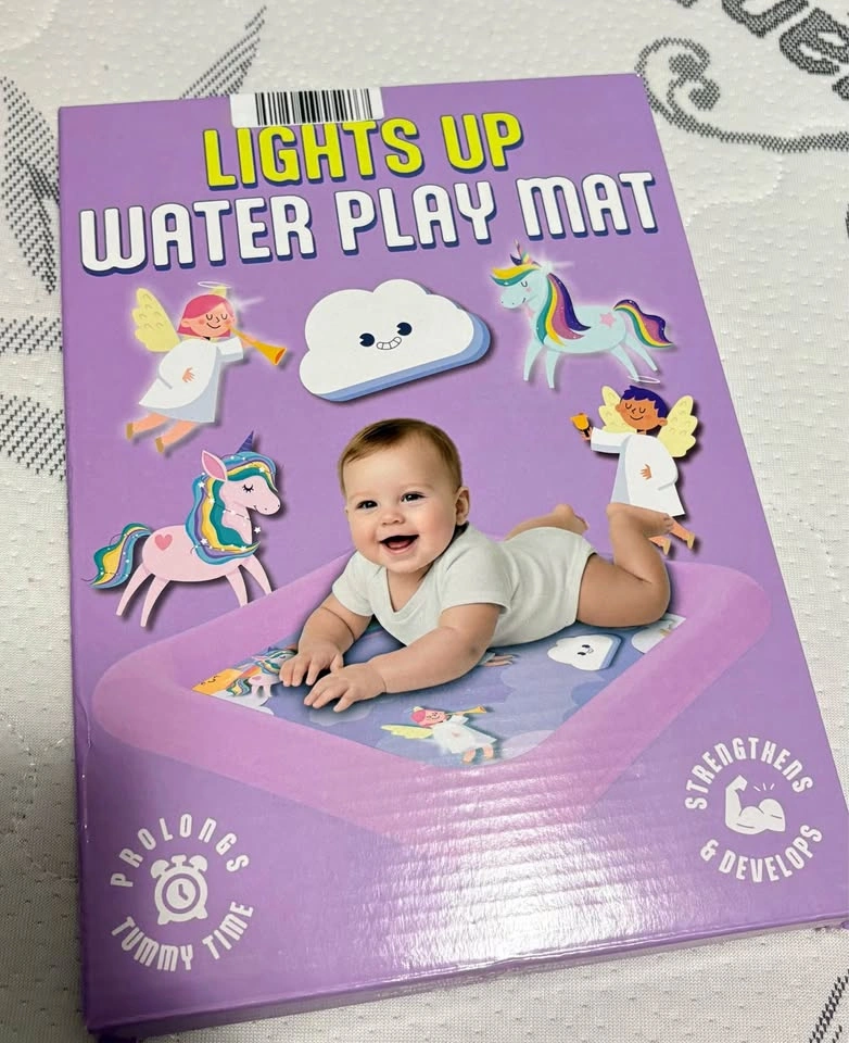 Pink Tummy Time Water Play Mat – Lights Up!