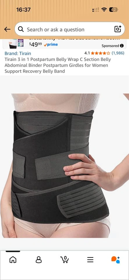3-in-1 Postpartum Belly Wrap – C-Section Abdominal Binder - photo 2