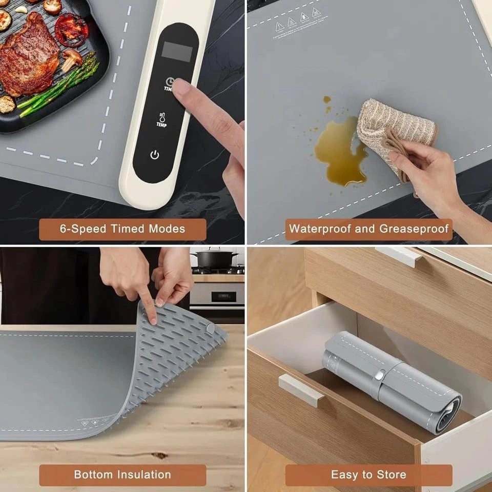 Electric Dish Warming Tray – Open Box, Never Used - photo 4