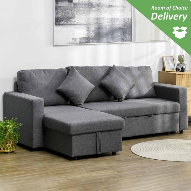 Sofa Bed 3-Seater Sectional Pull Out Bed - photo 2