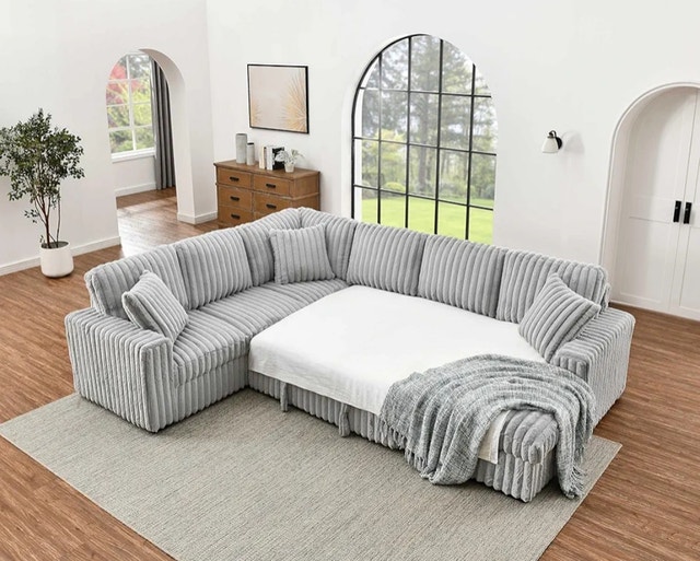Premium Sofa Bed Reversible Chaise with Hidden Storage - photo 4