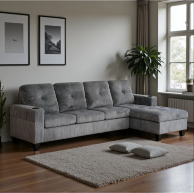 Best Price Modern Sectional Sofa Reversible Design Super Comfort