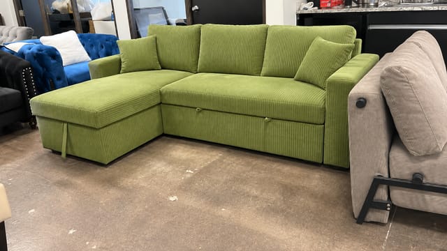 Sofa Clearance Sale Sofa Bed Reversible +Storage - photo 2