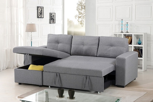 Dual Luxury Pull Out Sofa Bed with Storage - photo 4
