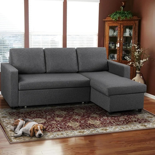 3-in-1 Sofa Bed – Pull-Out, Storage, and Reversible Chaise - photo 5