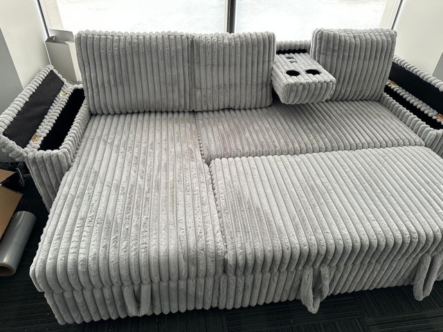 Wholesale Luxury Quality Large L-Sofa Bed Pull-Out Sectional - photo 5
