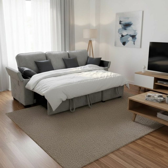 Large Family L-Sofa Bed Sectional Sofa with Storage - photo 5