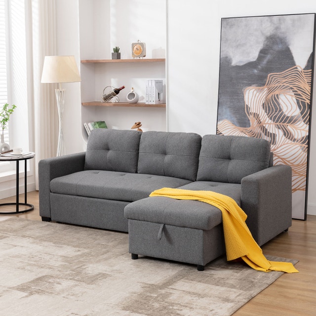 Modern Sofa Bed Pull-Out Sleeper Stylish Look - photo 4
