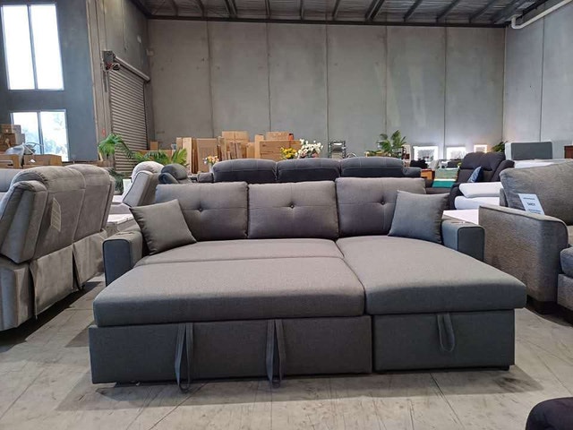 Stylish Sectional Sofa Set L-Shape Plush Seating Smart Design - photo 3