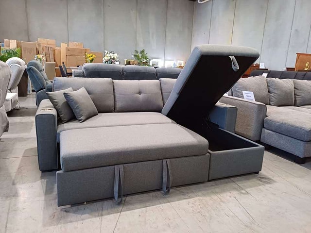 Stylish Sectional Sofa Set L-Shape Plush Seating Smart Design - photo 5