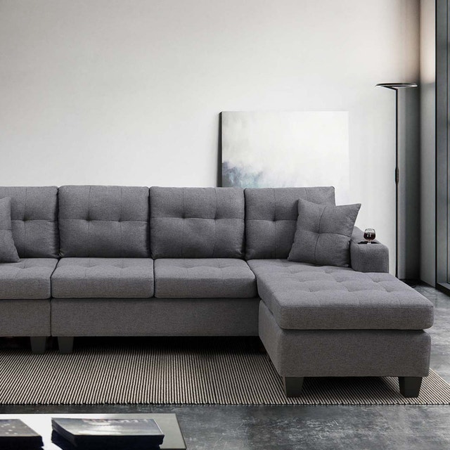 Furniture Sale Sectional Sofa Soft Fabric Modern Style Couch - photo 2