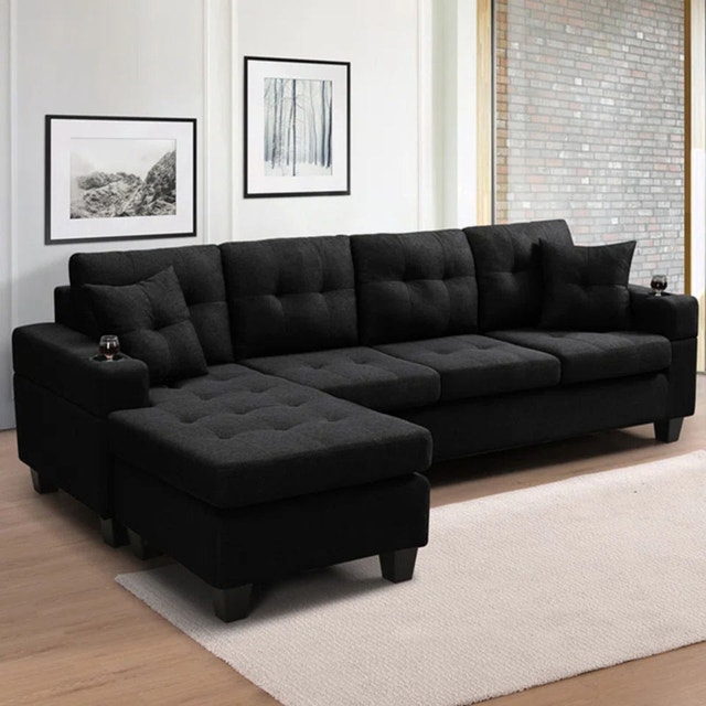 Furniture Sale Sectional Sofa Soft Fabric Modern Style Couch - photo 5