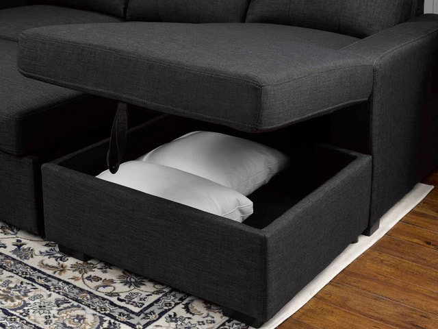 Discount New Large 3 Seater Sofa Bed With Storage - photo 4