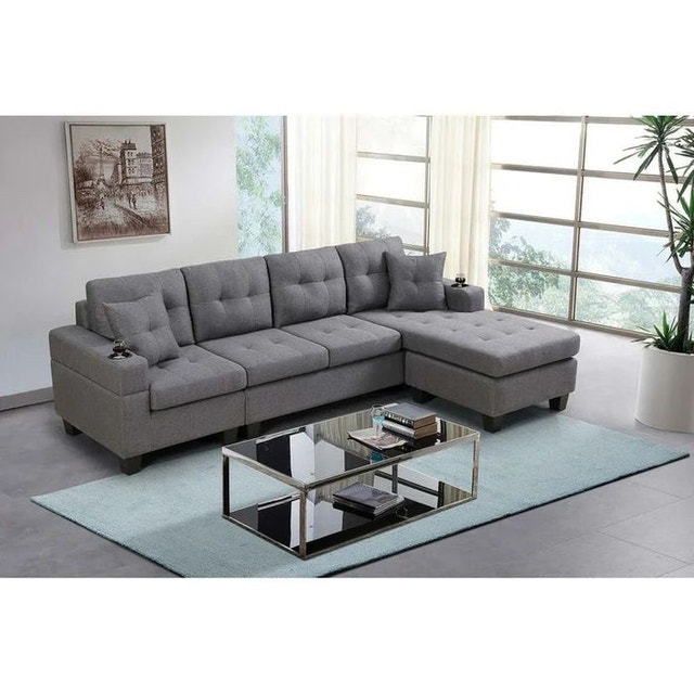 Free Delivery Sectional Sofa Reversible Chaise Brand New - photo 2