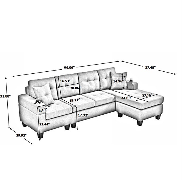 Xmas Special Offer Brand New Sectional Sofa Flash Comfort Couch - photo 5