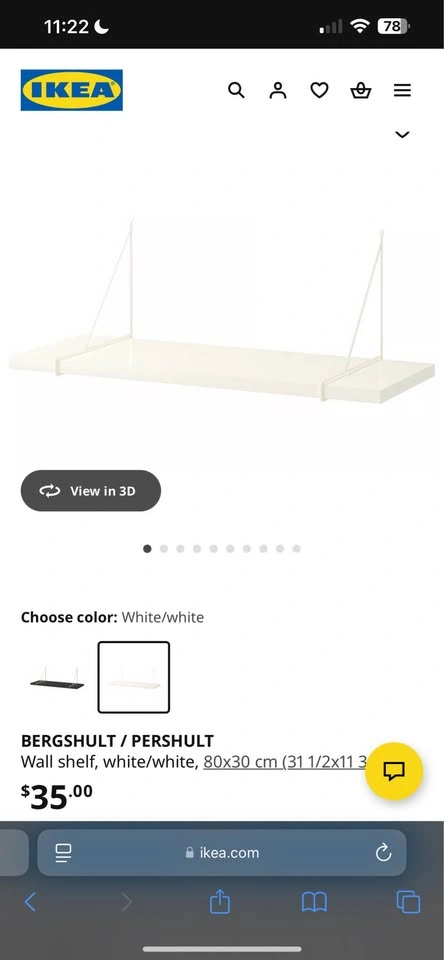IKEA Bergshult/Pershult shelves - photo 2