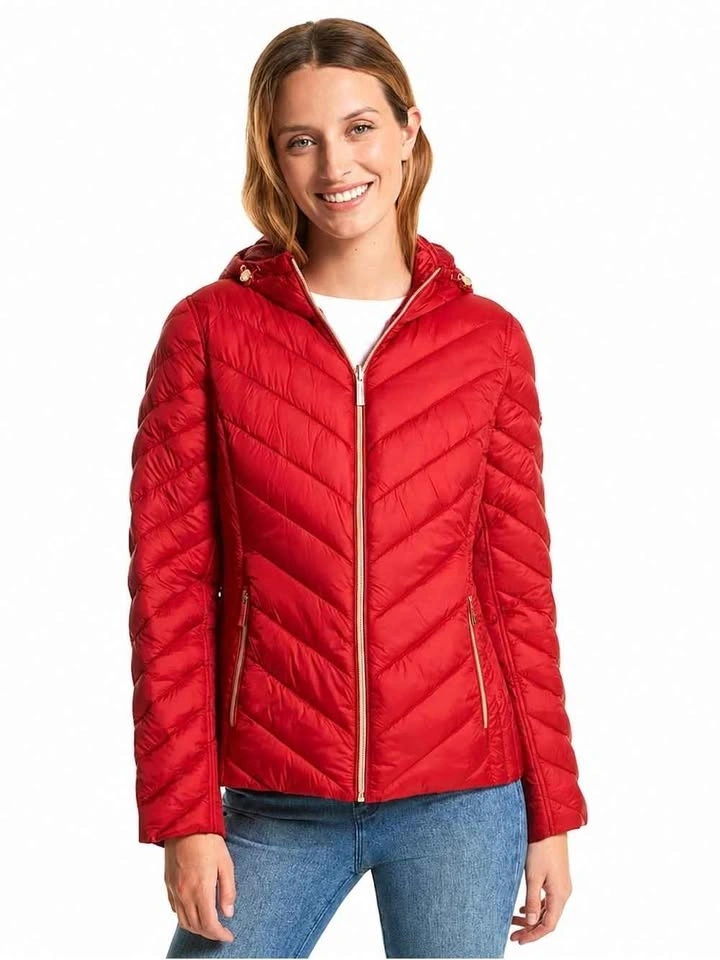 Michael Kors Red Packable Down Fill Puffer Jacket – XS