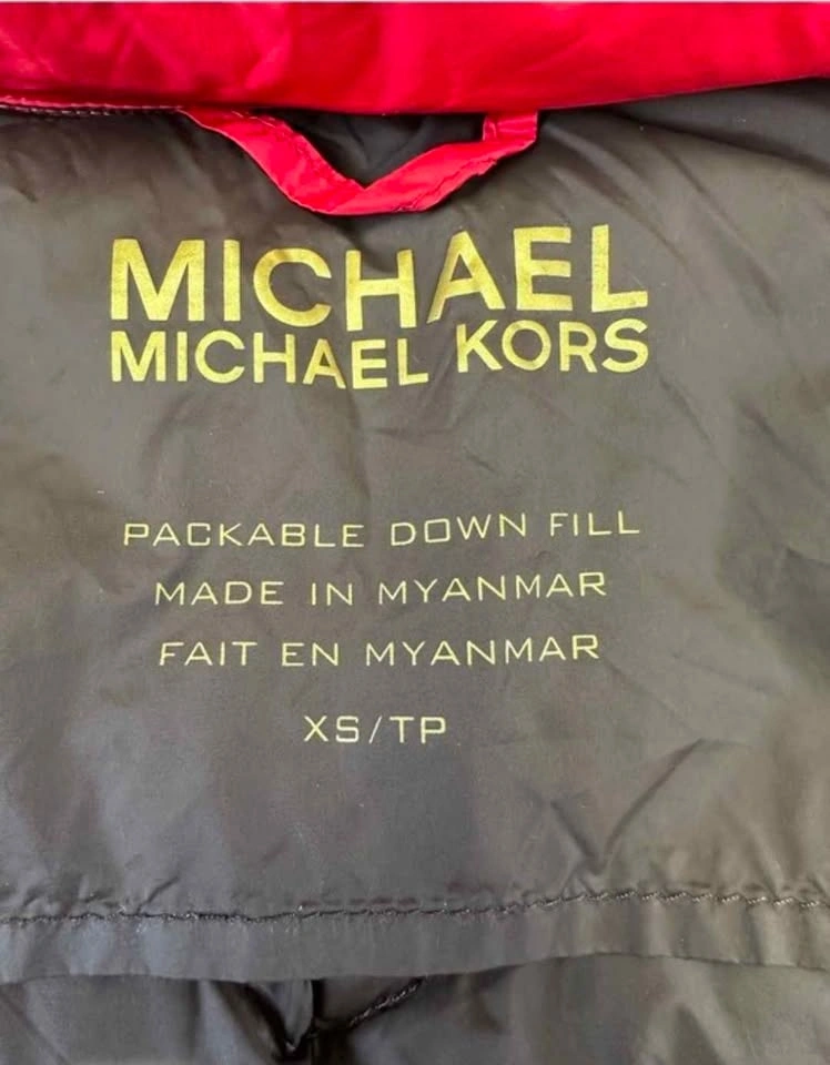Michael Kors Red Packable Down Fill Puffer Jacket – XS - photo 5