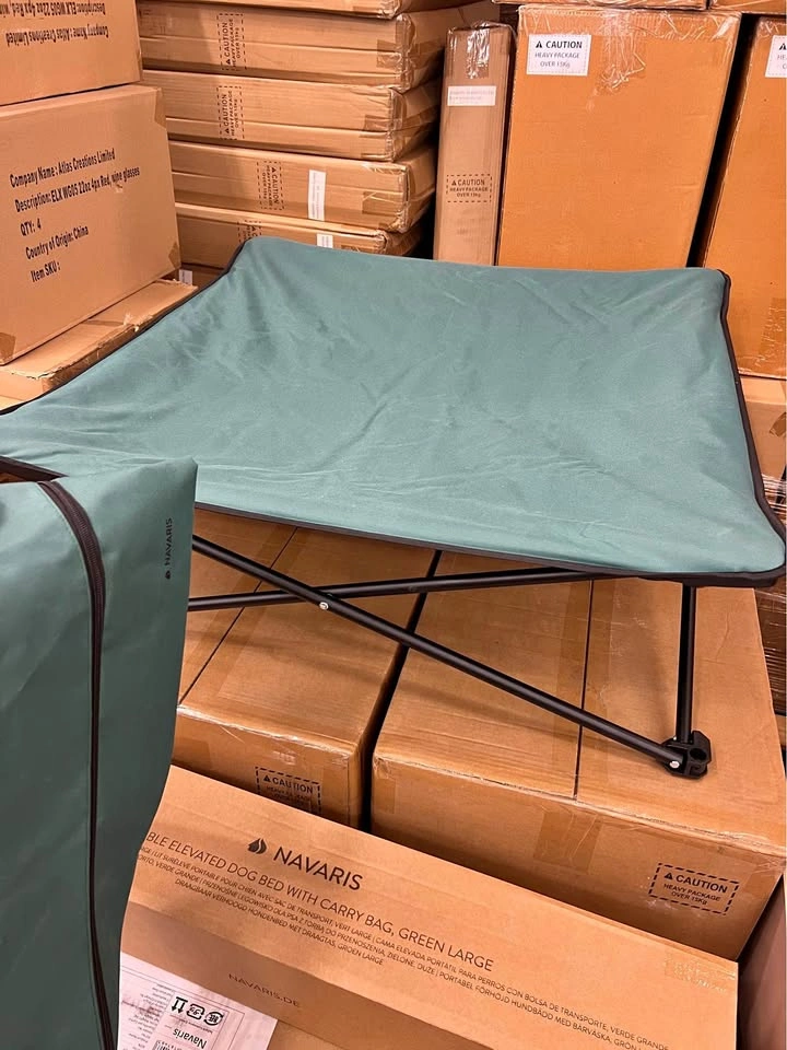 Elevated Dog Bed, Portable Raised Pet Cot, New