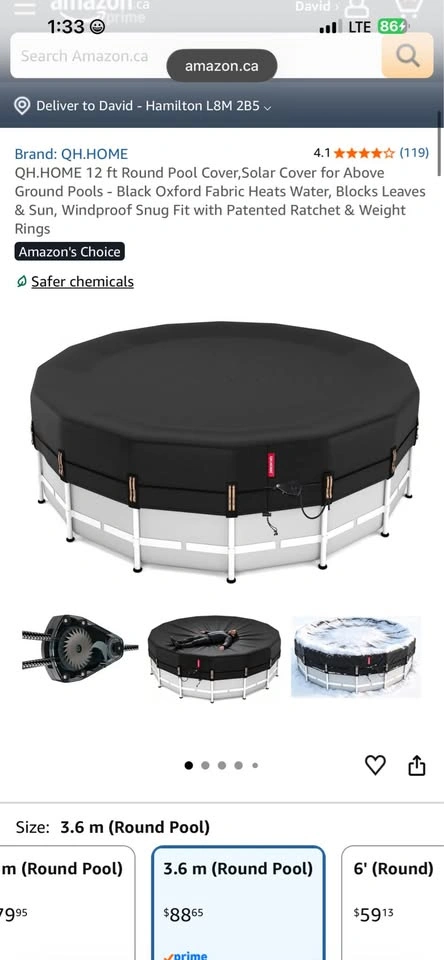 QH.HOME 12 ft Round Pool Cover, Solar Cover - photo 2