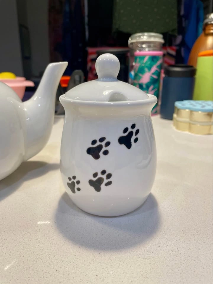 Pug and Paw Print Ceramic Tea Set - photo 2