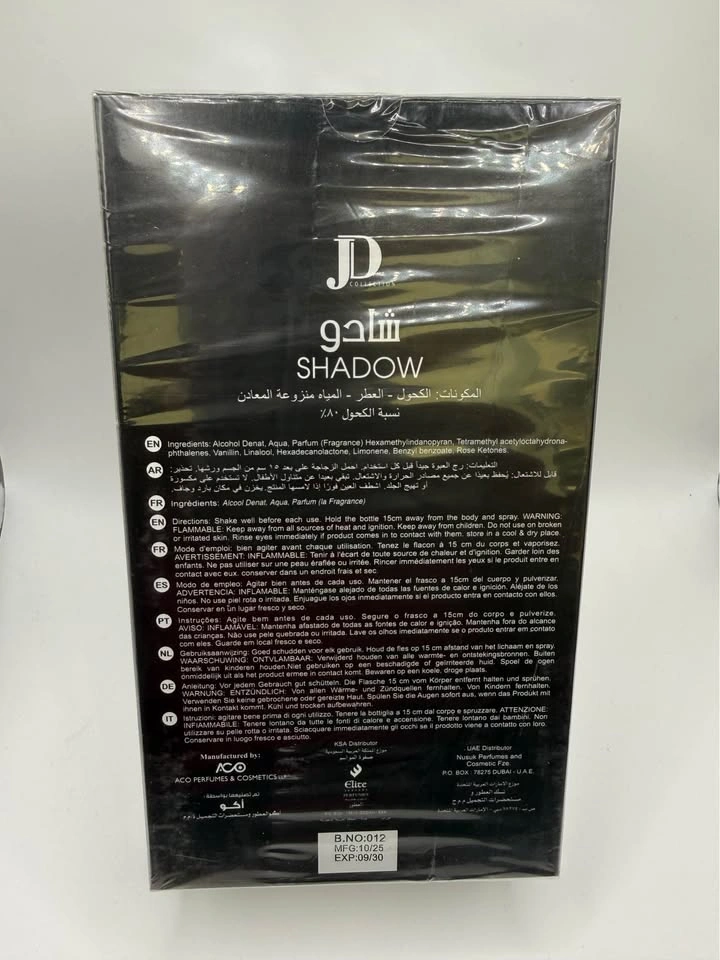 JD Collection Shadow Special Edition Eau De Parfum - photo 4