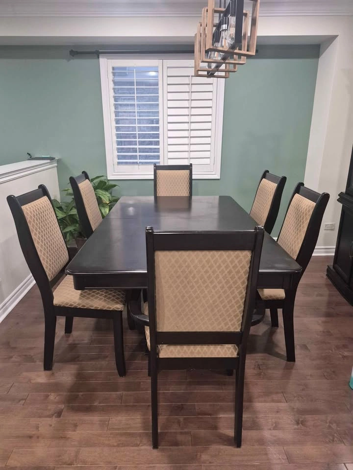 Dining Room Set – Table, 6 Chairs & Matching China Cabinet - photo 2