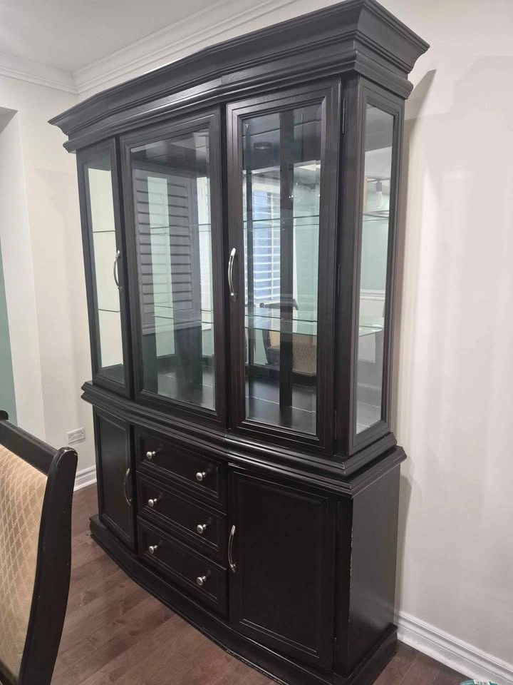 Dining Room Set – Table, 6 Chairs & Matching China Cabinet - photo 4