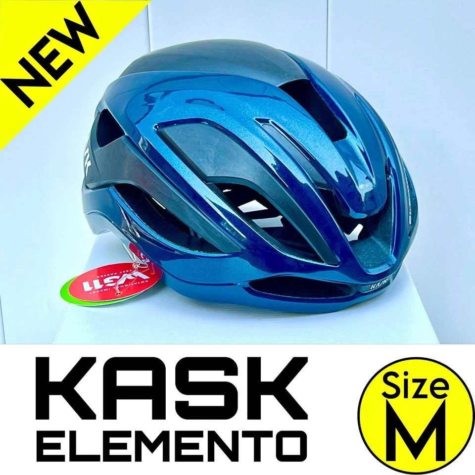 New KASK Elemento Cycling Helmet Medium (MSRP $400) Oxford Blue