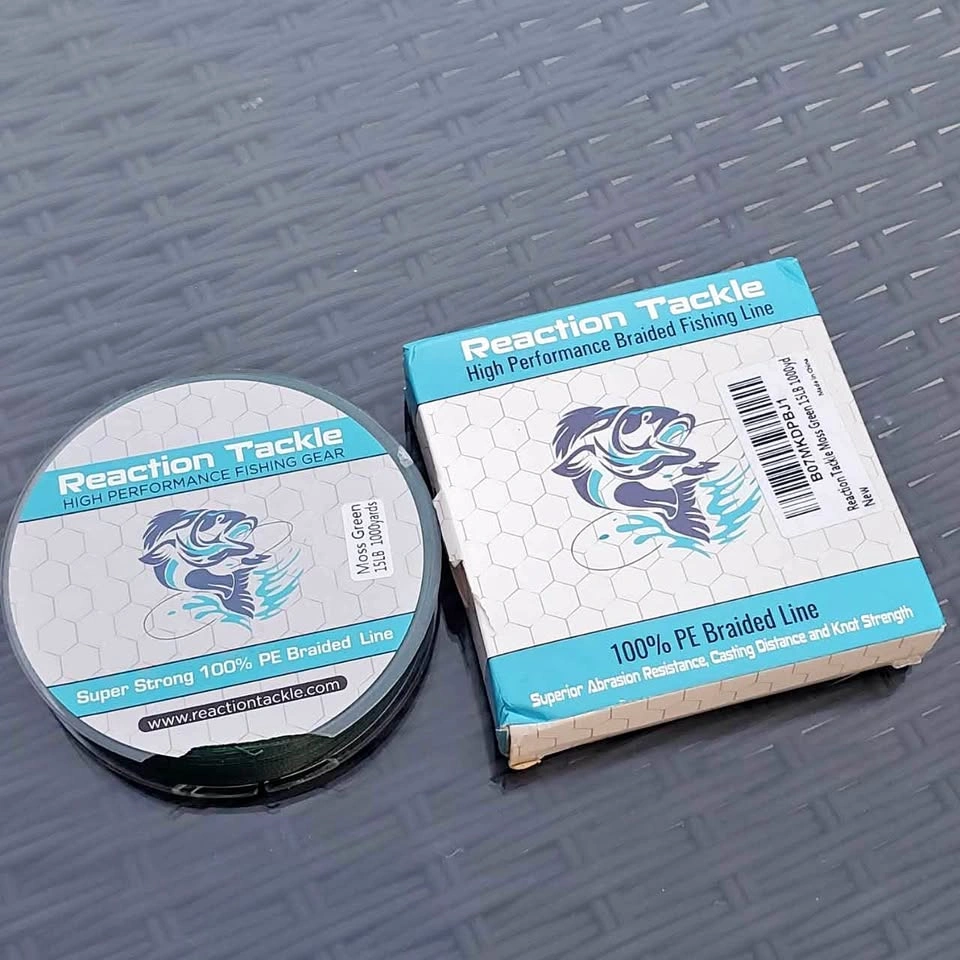 Reaction Tackle Braided Fishing Line 15lb 1000yd