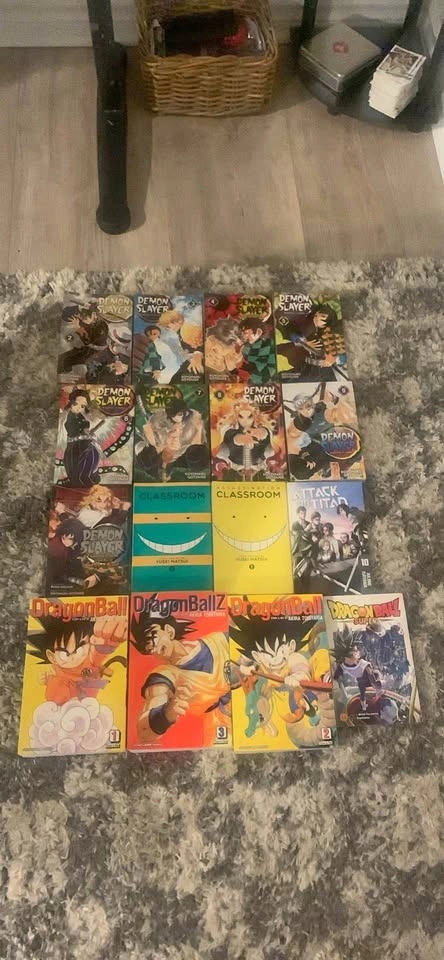 Manga Collection: Demon Slayer, Dragon Ball, and More