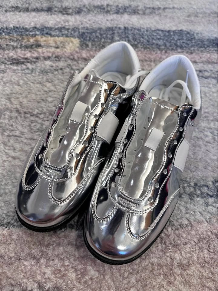 Silver Sneakers Runners - Size 8 M/Size 9.5 W