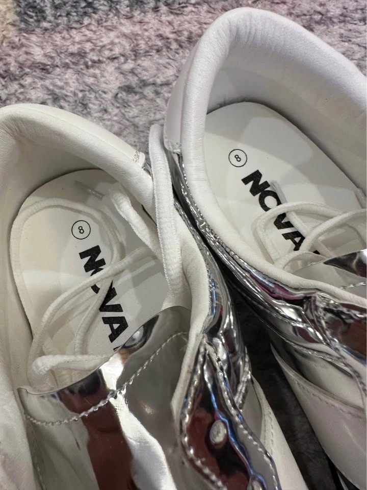 Silver Sneakers Runners - Size 8 M/Size 9.5 W - photo 4
