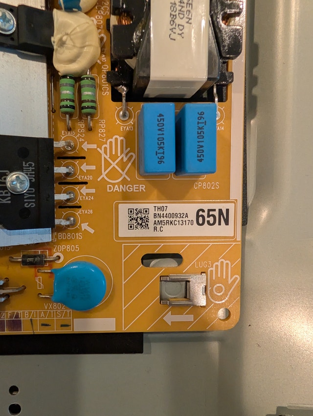 Samsung BN44-00932A Power Supply Board - photo 2