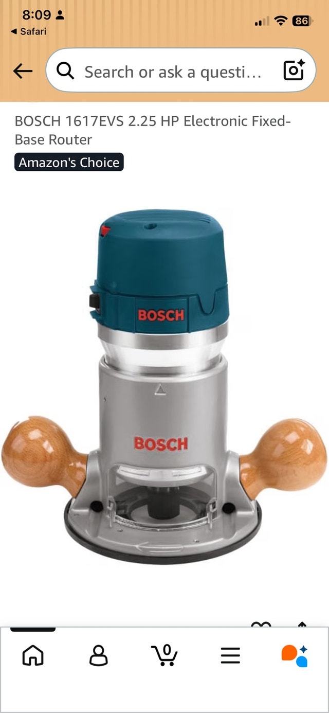 Bosch 1617EVS Fixed-Base Router and Ryobi Router Table - photo 3